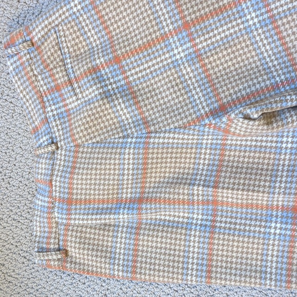 Ottod'ame plaid wool High rise wide leg pants - Picture 7 of 13